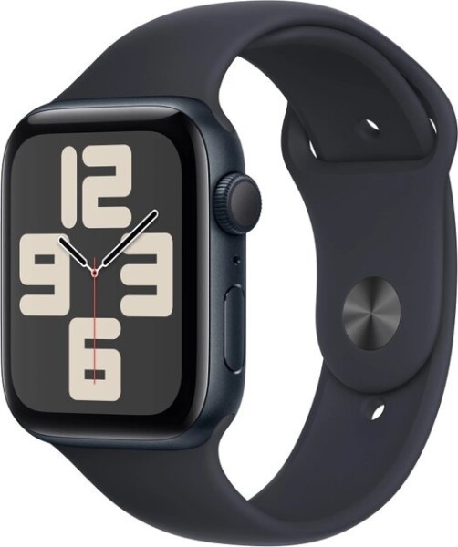 Apple Watch SE 2023 GPS 44mm Midnight Alu Sport M/L Čierny