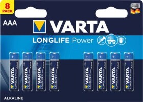 Varta Longlife Batéria AAA 8ks / 1.5V / alkalická / v blistri (4903121418)