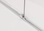 CERANO - Sprchová zástena Walk-in Medin L/P - 8 mm - chróm, transparentné sklo - 170x195 - dvojdielna posuvná CER-478003