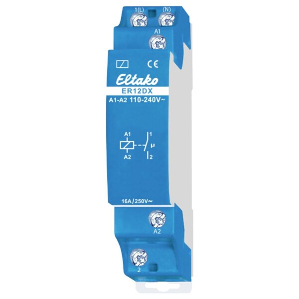 Eltako ER12DX/110-240V spínacie relé, 250 V/AC, 4 A, 1 spínací, 1 ks; 22100003