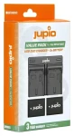 JUPIO 2x NP-W126 + duálna nabíjačka / Sada akumulátorov a nabíjačky / 1260 mAh / Pre Fujifilm (CFU1001V2)