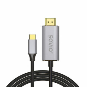 Savio CL-170 Kábel USB-C - HDMI 2.0B 1m (5901986047667)