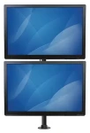 StarTech Vertikálny stojan pre 2 monitory čierna / Držiak pre monitor / do 27" / nosnosť 10 kg / náklon -45 ° až 45 ° (ARMDUALV)