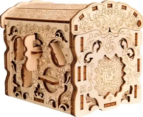 EscapeWelt 3D drevená skladačka hlavolamu Secret Treasure Box