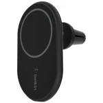 Belkin MagSafe Magnetic Wireless Car Charger 10W čierna / bezdrôtový nabíjací držiak / 10W MagSafe nabíjanie (WIC004btBK)