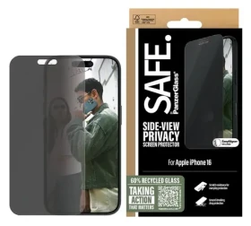PanzerGlass SAFE iPhone 16 / Ochranné sklo / Privacy / Ultra-Wide Fit (SAFEP95875)
