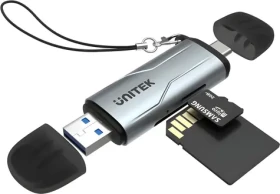 Unitek R1010A / Čítačka pamäťových kariet / SD microSD / USB-A 5Gbps / USB-C (R1010A)