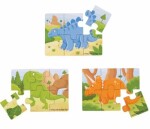 Bigjigs Toys Puzzle 3v1 dinosaury