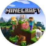 Jedlý papier Minecraft 19,5 cm - Magic