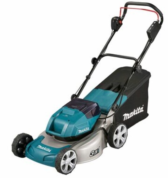 Makita DLM463PT2 / Aku Kosačka na trávu / 2x 18V / 3300 ot-min / až 1600 m2 / záber 46 cm / kôš 60 l / 2x 5.0Ah (DLM463PT2)