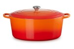 Le Creuset Signature Oválny hrniec s pokrievkou 40 cm oranžová (21178400902430)