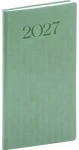 NOTIQUE Vreckový diár Biella 2027 zelený / 9 × 15,5 cm