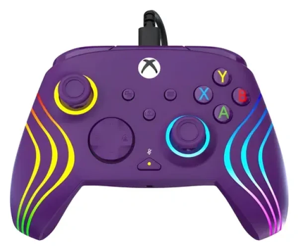 Turtle Beach Afterglow Wave fialová / Gamepad / pre Xbox Series X/S, Xbox One, PC / USB-C / RGB podsvietenie (TBC-2002-45)