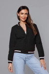Čierna dámska bunda typu bomber (16M9070-392) odstíny černé XXL (44)