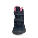 Dievčenské zimné barefoot topánky PRO-tex Protetika LORA NAVY - 32