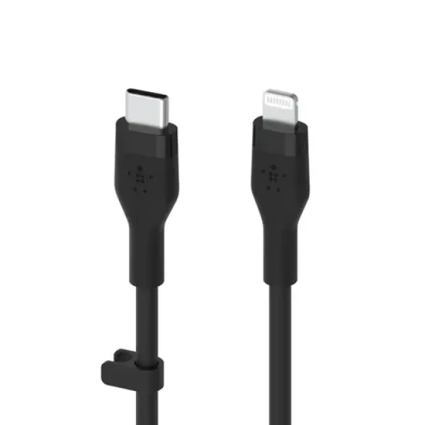 Belkin Flex CAA009bt2MBK čierna / Kábel USB-C na Lightning / 2 m / MFi / 15W (CAA009BT2MBK)