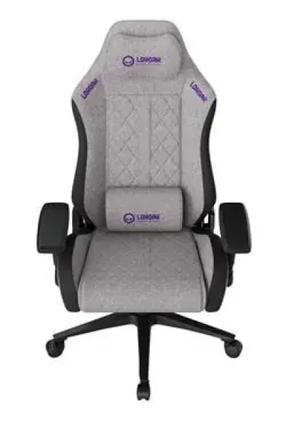 LORGAR CHA41 šedá / Herná stolička / ergonomická / prešívaná látka odolná škvrnám (LRG-CHA41-GY)