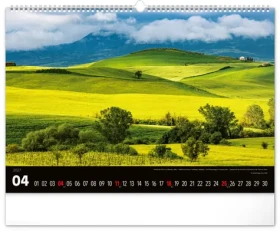 NOTIQUE Krajiny 2027 / Nástenný kalendár / 48 x 33 cm