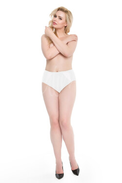 Dámske nohavičky Julimex Pearl Pánty bílá XXL