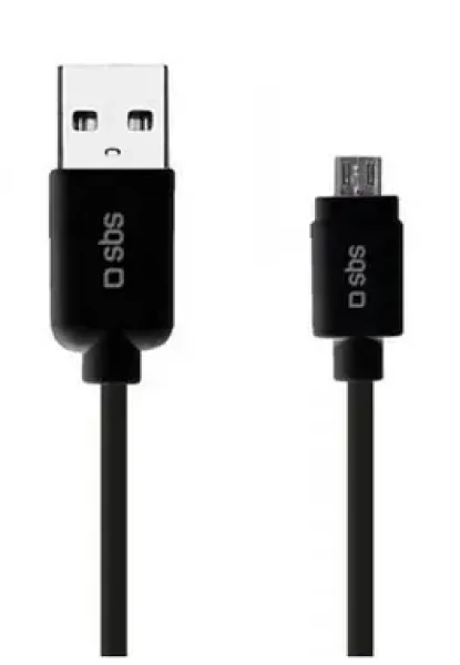 SBS dátový kábel USB 2.0 na Micro USB čierna / 1m / dopredaj (LTHL200)
