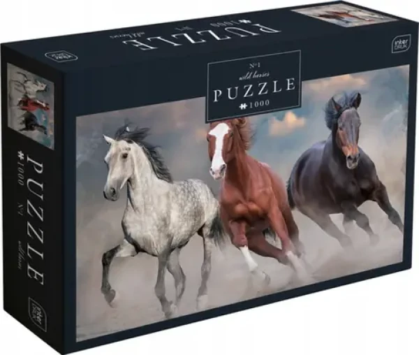 INTERDRUK Puzzle Wild Horses 1: Tri divé kone