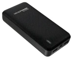 RealPower PB-20000 SE čierna / Powerbanka 20 000 mAh / 2x USB-A výstup / Micro-USB a USB-C vstup (415548)