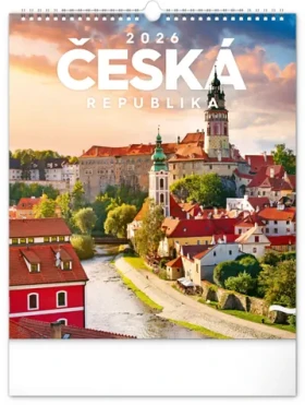 NOTIQUE Nástenný kalendár Česká republika 2026 / 30 x 34 cm (PGN-35750-L)
