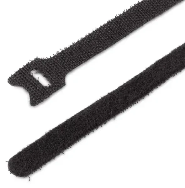 StarTech Sťahovacie pásky Hook Loop čierne 50 ks / Sťahovacia páska / Nylon / opakovane použiteľná / 150 x 12 mm (B506I-HOOK-LOOP-TIES)