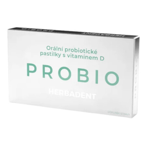 HERBADENT Probio pastilky s vitamínom D pre ústnu dutinu 1 x 20 ks