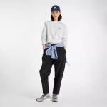 Mikina New Balance Athletics Premium Logo Relaxed Crop Crew Ash Heather XS