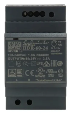 LevelOne POW-2421 čierna / Napájací zdroj / 24V DC / 60W / DIN lišta / -30 až 70 °C (POW-2421)
