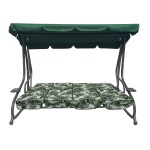 Mamido Záhradná hojdačka XXL s motívom lístia