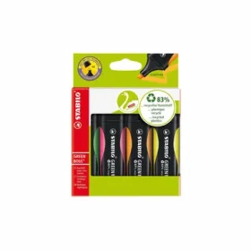 STABILO® GREEN BOSS - 4 ks súprava - zelená, ružová, oranžová, žltá (6070/4)