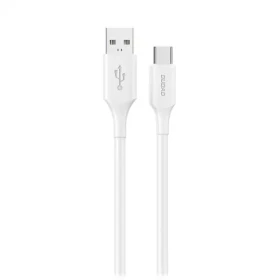 Dudao L2sT napájací kábel / USB-A / USB-C / 6A / 1,2 m / biela (195953)
