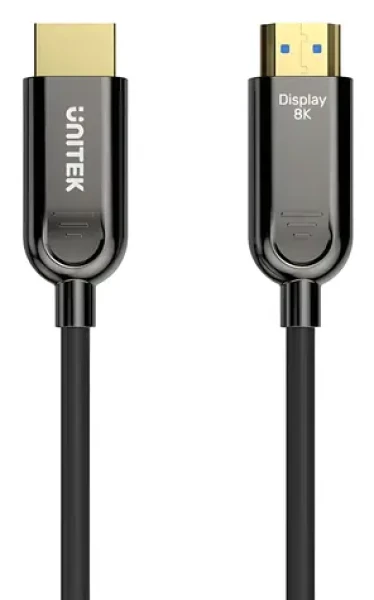 Unitek C11085GY01-30M čierna / Kábel optický HDMI 2.1 / AOC / 8K/60 Hz / 4K/144 Hz / HDR (C11085GY01-30M)