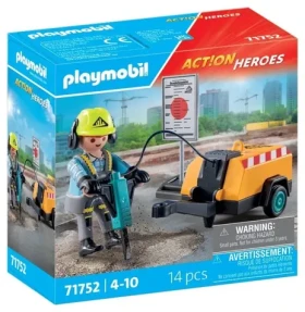 Playmobil® Action Heroes 71752 Stavebný robotník so zbíjačkou