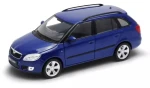 Welly Model auta Škoda Fabia Combi II (2009) modrá