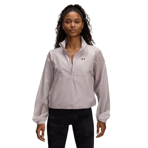 Bunda Under Armour Rival Woven HZ Anorak Gray Dawn/ Black XS