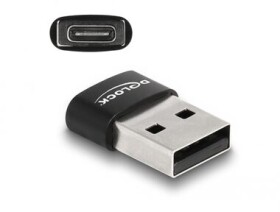 DeLock Adaptér USB-A 2.0 (M) - USB-C 2.0 (F) čierna (60002)