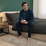 Pánske pyžamo 43455 New blue - HENDERSON tmavě modrá M