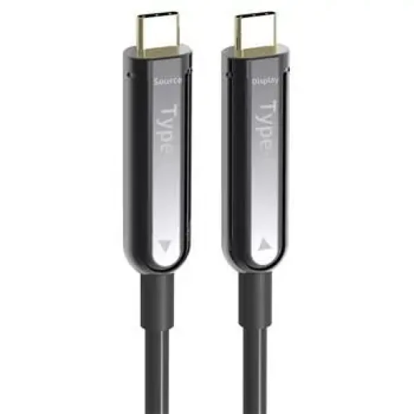 PremiumCord USB-C AOC kábel / Optický fiber video / 4K @ 60Hz / 30 m (8592220027285)
