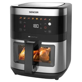 Sencor SFR 9000SS čierna / Teplovzdušná fritéza / 1700W / 9L / 40 - 200°C (8590669387755)