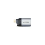 Dicota USB-C na Ethernet mini adaptér strieborná / Adaptér / RJ-45 / USB-C PD 100W / 1 Gbit/s (D32048)