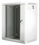 Lanberg WF01-6415-10S sivá / Nástenný rozvádzač 19" / 15U / 600 x 450 mm / 60 kg / flat pack (WF01-6415-10S)