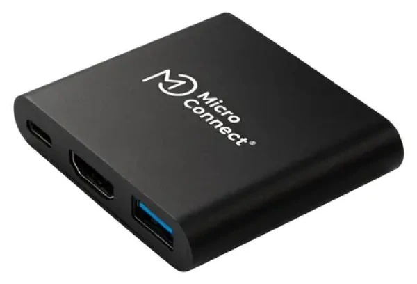 MicroConnect USB-C Premium húb biela / USB 3.2 Gen2 Type-A / USB-C 3.2 Gen1 / HDMI (MC-HUBAV1)