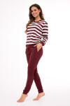 Dámske pyžamo MOLLY 3 635/468 Bordeaux s ecru - Cornette L bordó-ecru