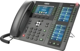 Fanvil X210 V2 čierna / IP telefón / 20 liniek / 4,3 "LCD / videohovory / PoE / Bluetooth 4.2 (X210 V2)