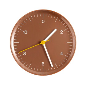 HAY Nástenné hodiny Brown Recycled