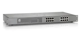 LevelOne FEP-1612 / Switch / 16x FE PoE + / 480 W PoE / 19 "kov (FEP-1612W150)