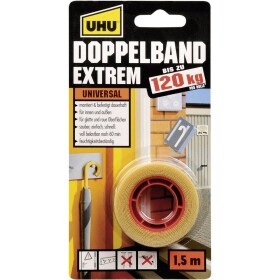 UHU 46820 obojstranná lepiaca páska UHU® (d x š) 1.5 m x 19 mm 1 ks; 46820 - UHU DOPPELBAND EXTREM 120 kg